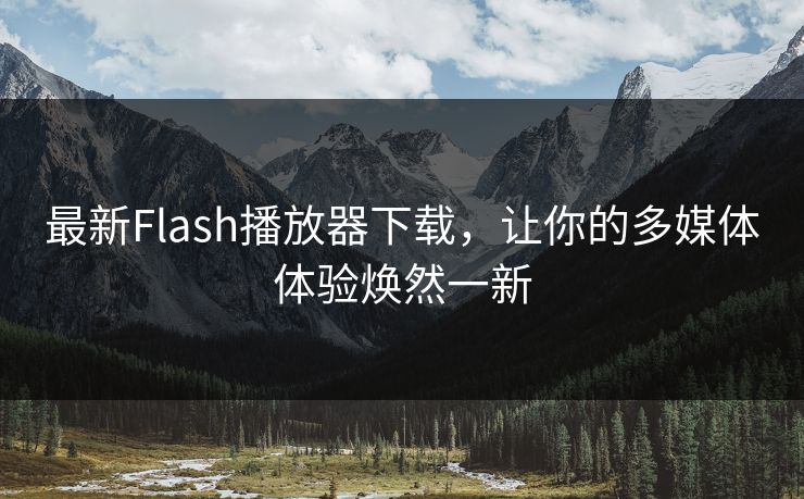 最新Flash播放器下载，让你的多媒体体验焕然一新
