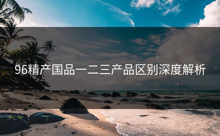 96精产国品一二三产品区别深度解析 96精产国品一二三产品区别深度解析
