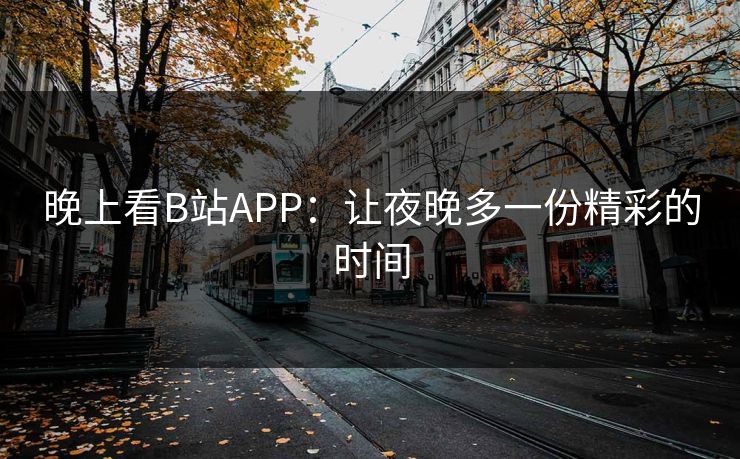 晚上看B站APP:让夜晚多一份精彩的时间 晚上看B站APP:让夜晚多一份精彩的时间